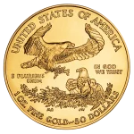 1 oz. Fine Gold Coin with American Eagle back