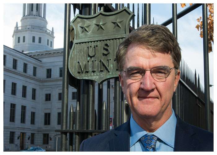 U.S.-Money-Reserve-Gold-Silver-Platinum-Coins-mint-page5 Philip N. Diehl at the gates of the U.S. Mint in Denver, CO