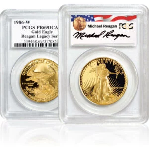 Proof gold American Eagle coins (Reagan Legacy Series)