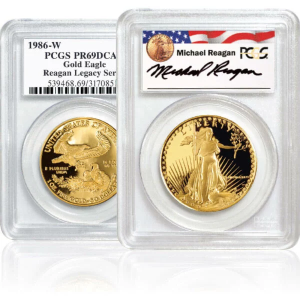 Proof gold American Eagle coins (Reagan Legacy Series)