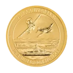 A unique 24-karat Pearl Harbor gold bullion coin, authorized as official legal tender and exclusive to U.S. Money Reserve