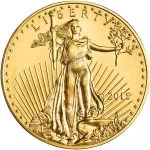 Gold American Eagle Coin, front