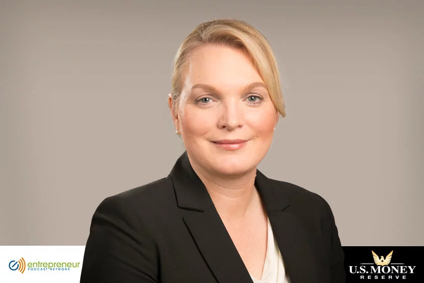 Headshot of Angela Roberts, CEO of U.S. Money Reserve