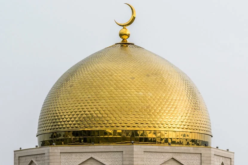 Top of mosque, gold dome