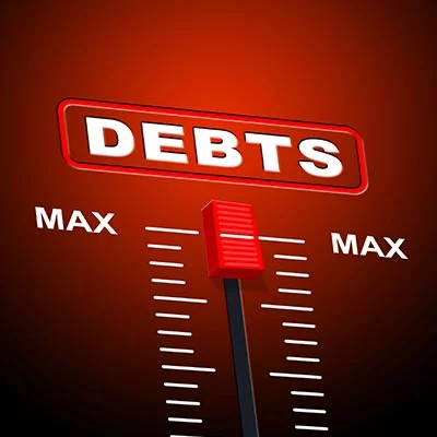 Bar with Debt set to max