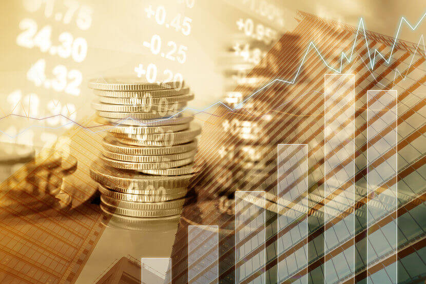 Stacks of gold coins and various charts aiming to explain why you can't buy gold at spot price