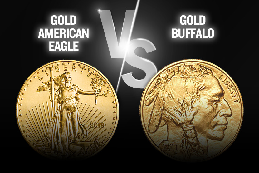Gold American Eagle vs Gold Buffalo Coin