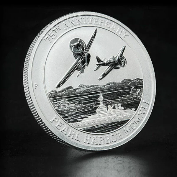 Pearl Harbor 75th anniversary silver coin