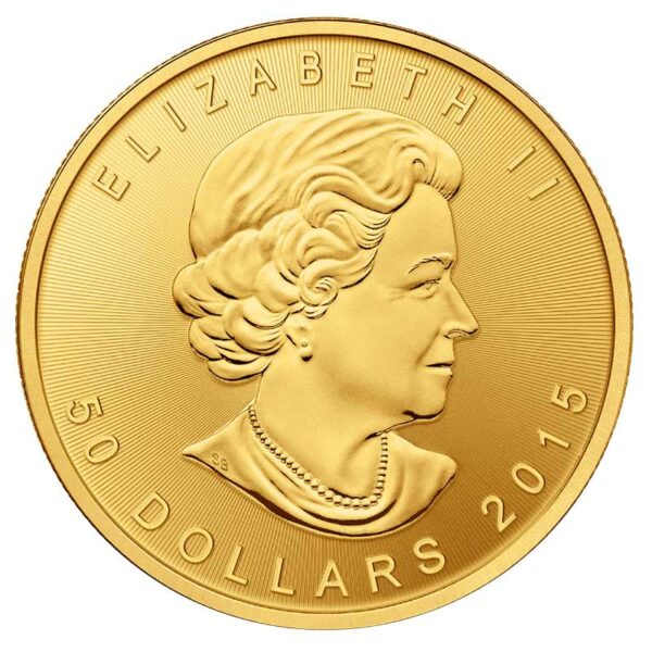 1 oz. Canadian Gold Maple Leaf coin front