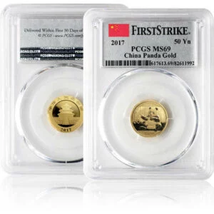 2017 China 50 Yuan Gold Panda MS-69 (PCGS First Strike)