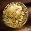 Proof gold American buffalo coins obverse