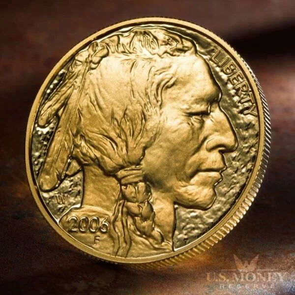 Proof gold American buffalo coins obverse