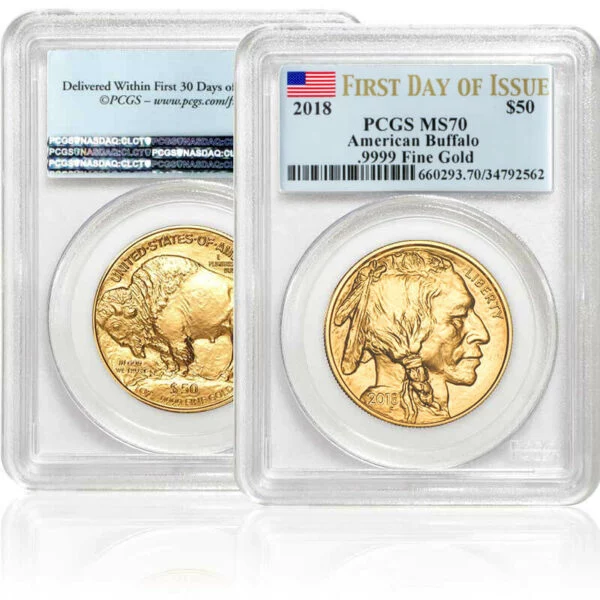 2018 1 oz. gold American Buffalo MS-70 (PCGS First Strike)