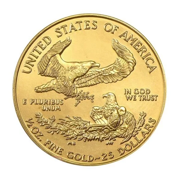 Gold American Eagle coin back