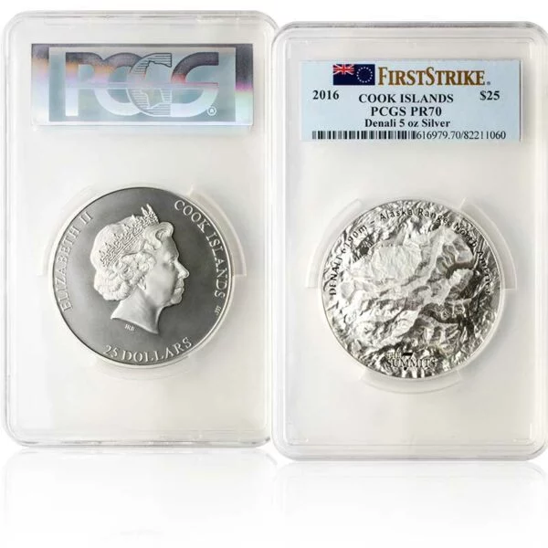 2016 5 oz. Silver Denali Coin | MS-70 Silver Coins | U.S. Money