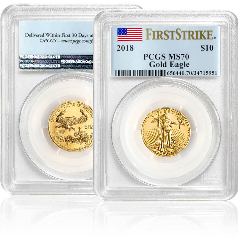 2018 1/4 oz. Gold American Eagle MS70 (PCGS) | U.S. Money Reserve