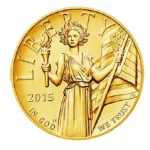 High Relief Gold American Liberty Coin