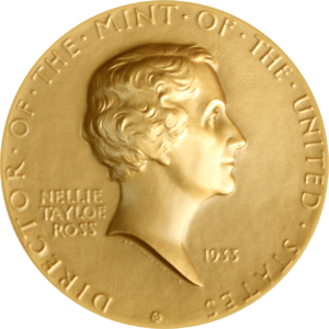Bronze Medal 1933 United States Nellie Tayloe Ross, Director of the Mint