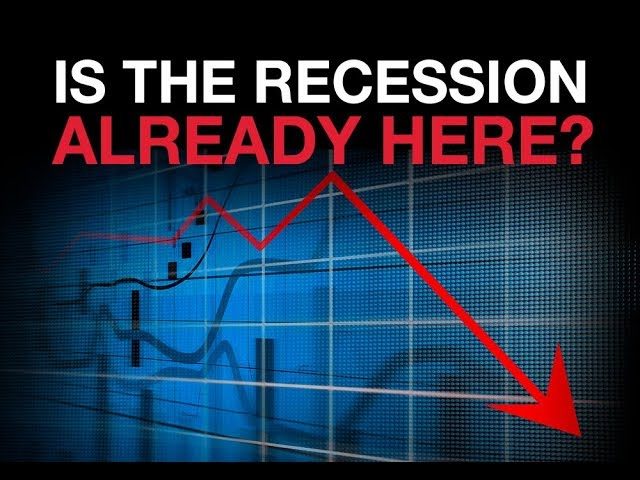 blue chart of stock graph with a red arrow pointed downward