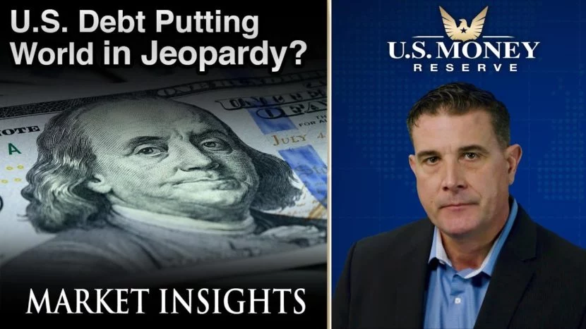 is the us national debt putting the world in jeopardy coy wells presenting next to a us bill