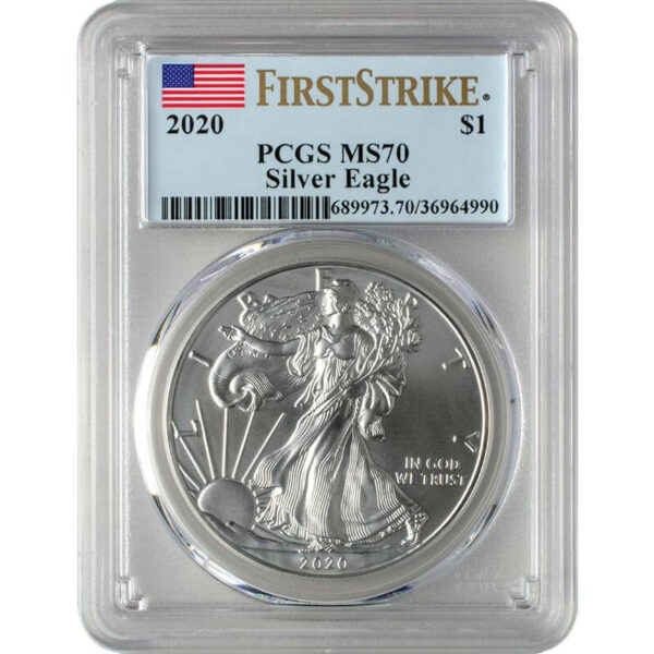 First Strike MS70 1 oz Silver American Eagle | U.S. Money Reserve