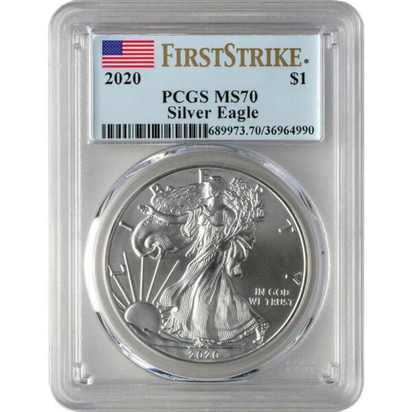 First Strike MS70 1 oz Silver American Eagle | U.S. Money Reserve