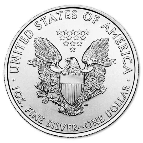 Silver American Eagle reverse