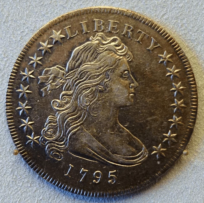 Draped Bust Dollar, exhibited at the Bode-Museum in Berlin, Germany