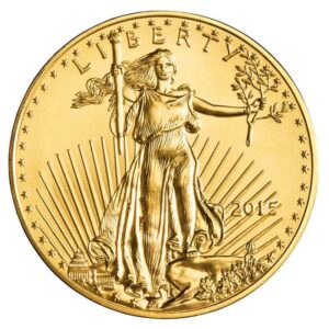 Gold American Eagle obverse