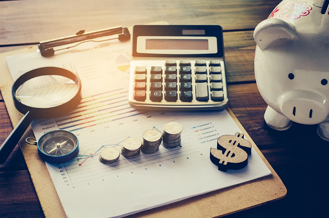 GNV - Calculator Plan Coins Piggy Bank