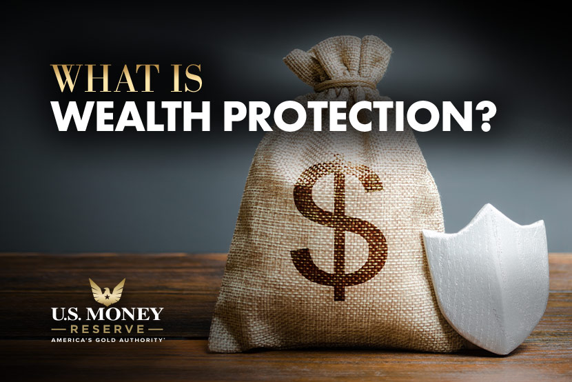 A burlap bag with a dollar sign next to a shield with text "What Is Wealth Protection?" | This image is for the wealth protection page. | Curious to learn about wealth protection strategies? Read more to understand if these financial wealth protection strategies apply to your potential investments (annuities, irrevocable trusts, luxury goods, properties, self directed iras, stock market, liquidity, and long term care insurance). Also, learn about how wealth protection is related to: budgets, estate tax, financial analysis, heirs, income tax, investment portfolio, jurisdictions, tax planning, s corporations and limited liability companies.