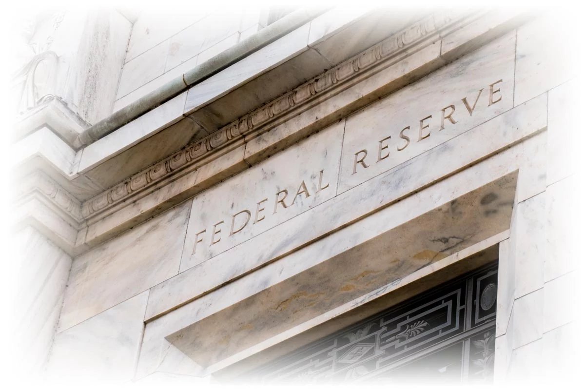 Front of Federal Reserve building in Washington, D.C.