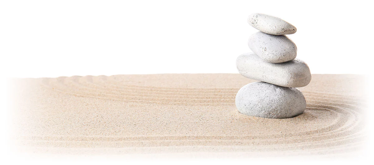 Stacked stones highlighting harmony and balance