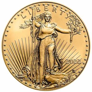 1 oz Gold American Eagle Coin Obverse