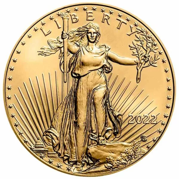 1 oz Gold American Eagle Coin Obverse