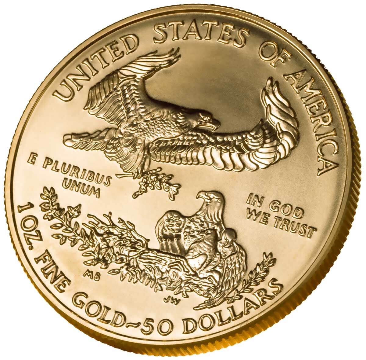 Gold American Eagle Type 1 reverse