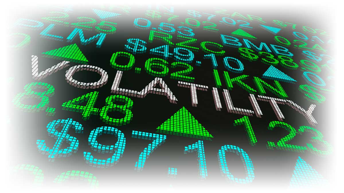volatility_stock_1200px Stock ticker board with word “VOLATILITY” in the middle