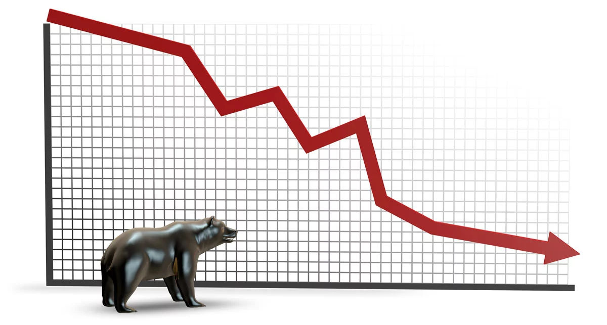 Bear stock market going down Bear stock market going down