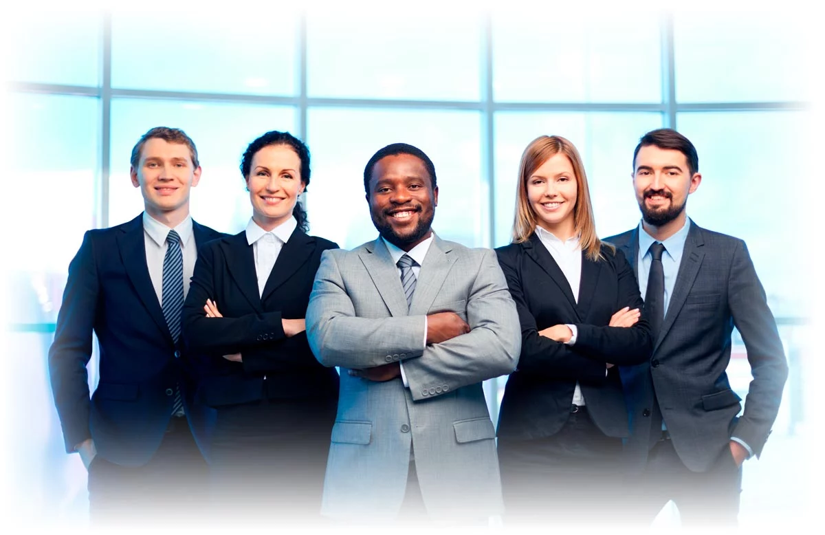 Group of professionals in suits