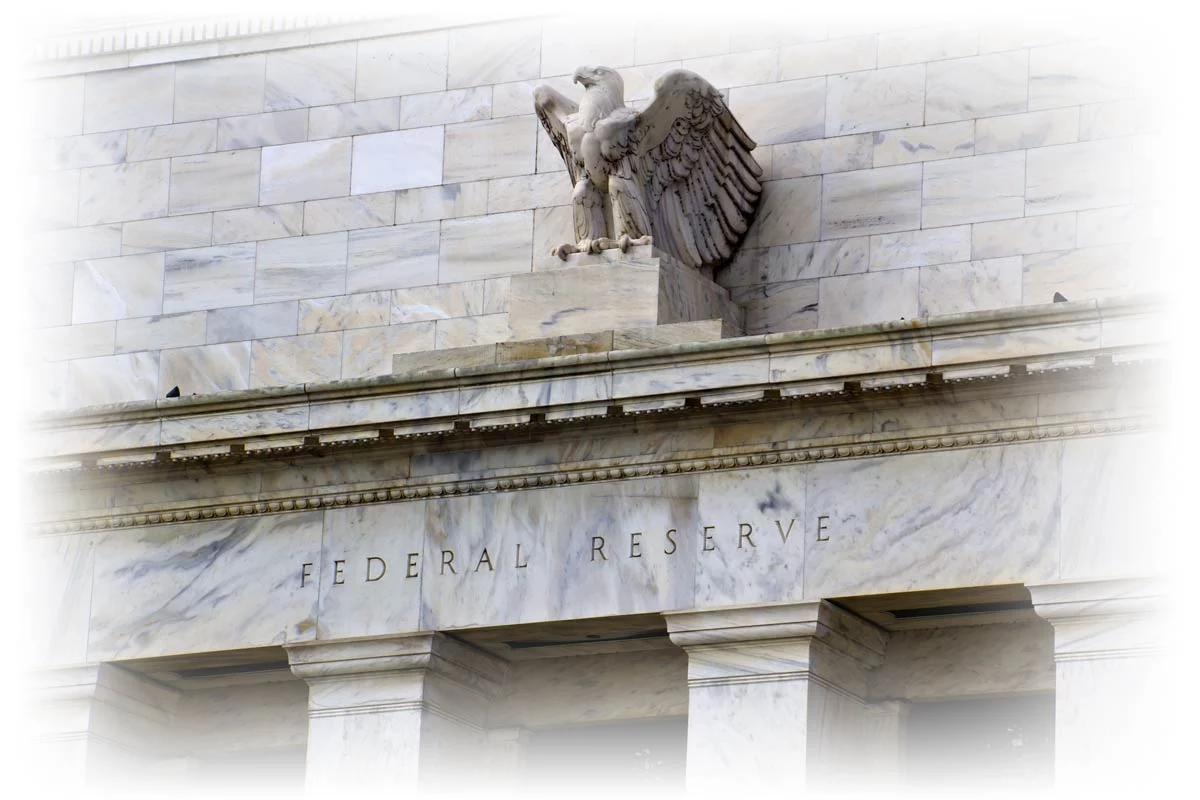 Front of Federal Reserve building in Washington, D.C.