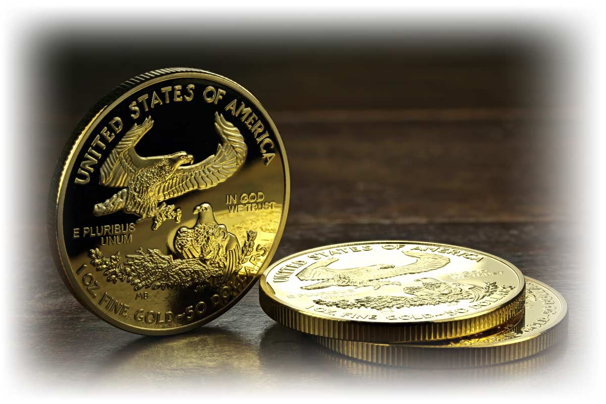 Gold American Eagle coins