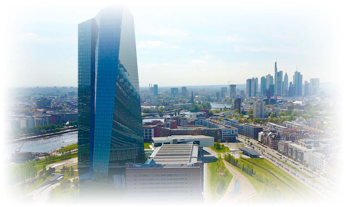 European Central Bank building in Frankfurt, Germany