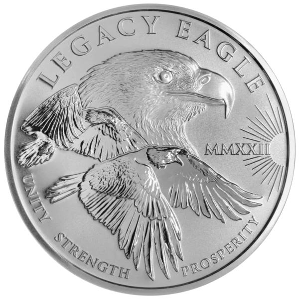 1 oz. Silver Legacy Eagle Coin PCGS MS-70 (First Strike) - U.S.