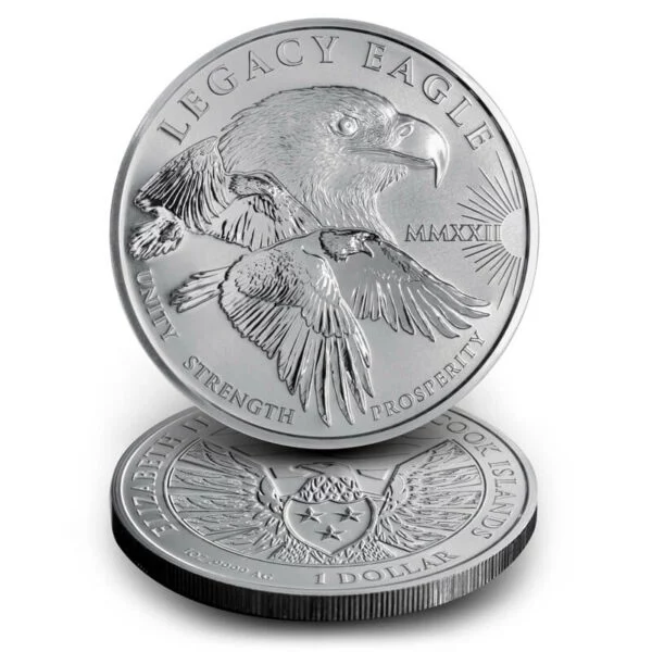 1 oz. Silver Legacy Eagle Coin PCGS MS-70 (First Strike) - U.S.
