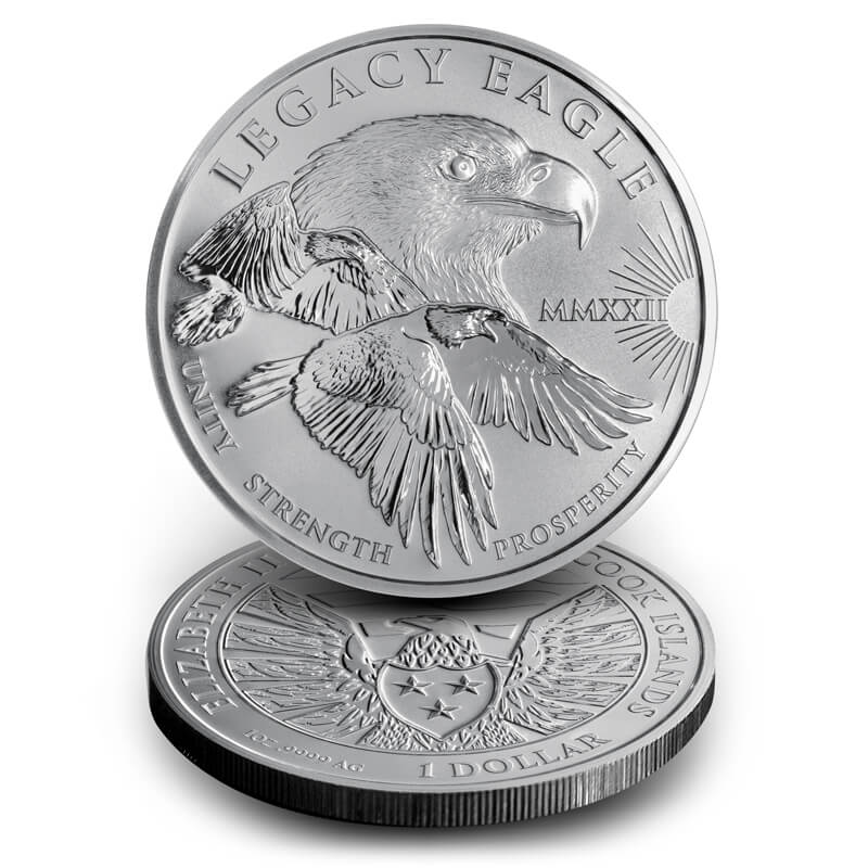 1 oz. Silver Legacy Eagle Coin PCGS MS-70 (First Strike) - U.S.