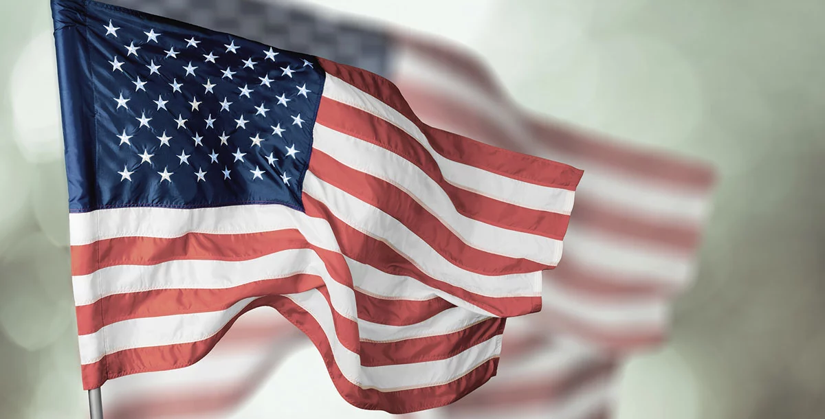 American flags
