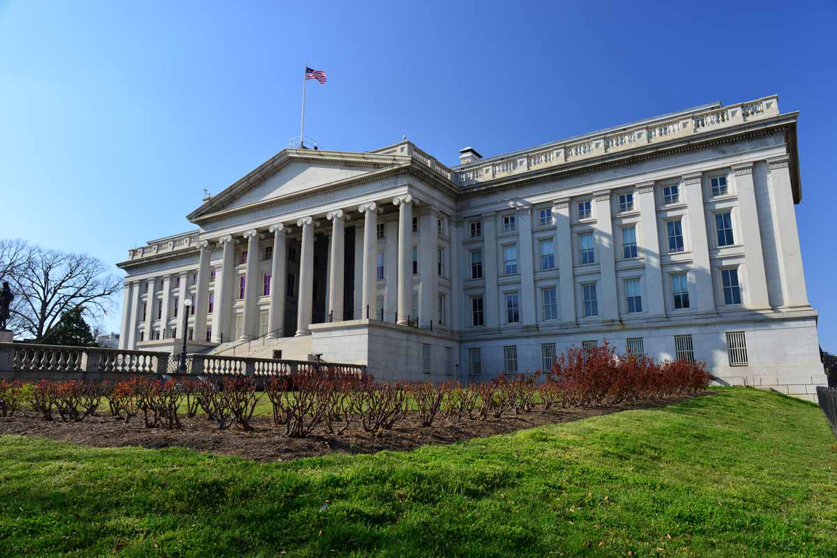 U.S. Treasury building in Washington, D.C.