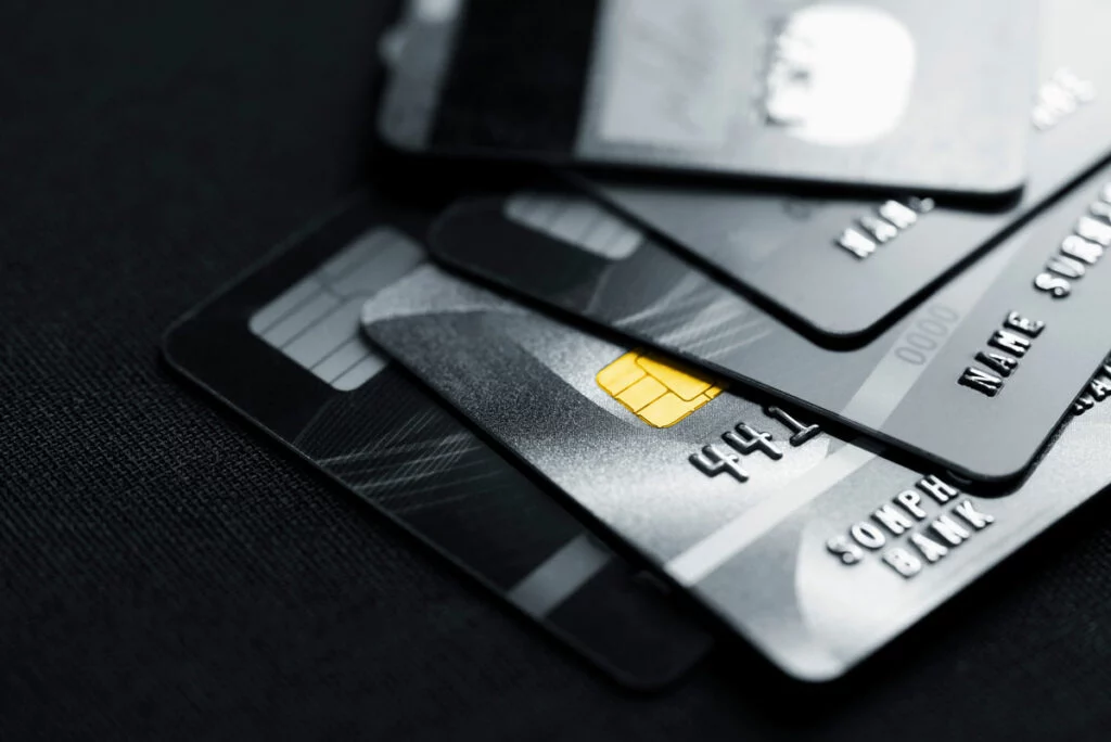 Stack of credit cards