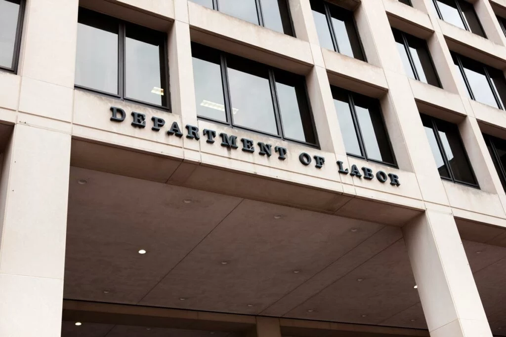 Front of Department of Labor building