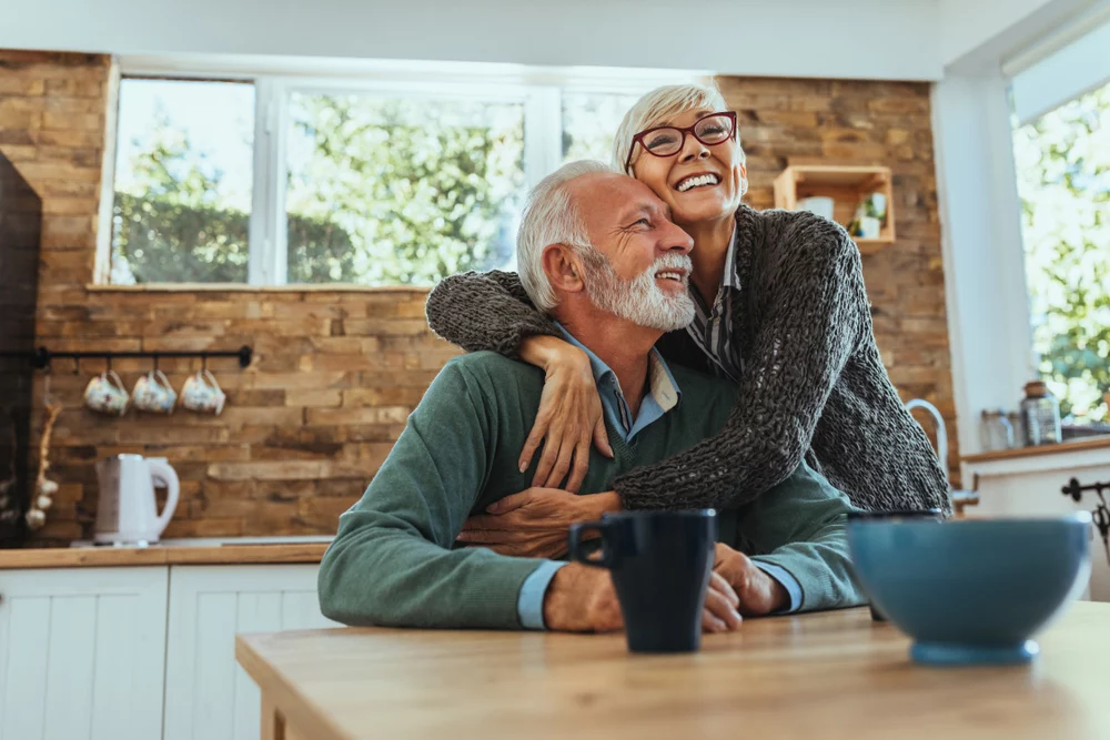 Mature,Woman,Hugging,Her,Husband America's Most Rapidly Aging Cities - USMR